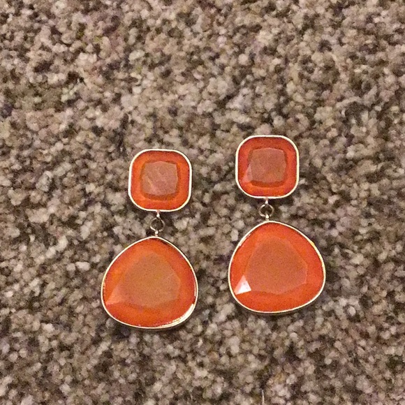 Orange Costume Earrings - Picture 4 of 5